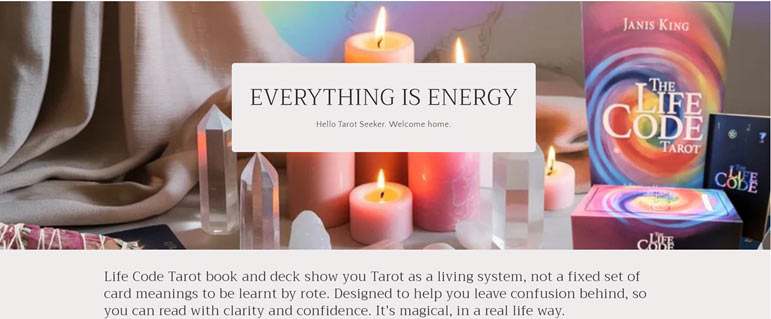 Lifecode tarot shop screenshot